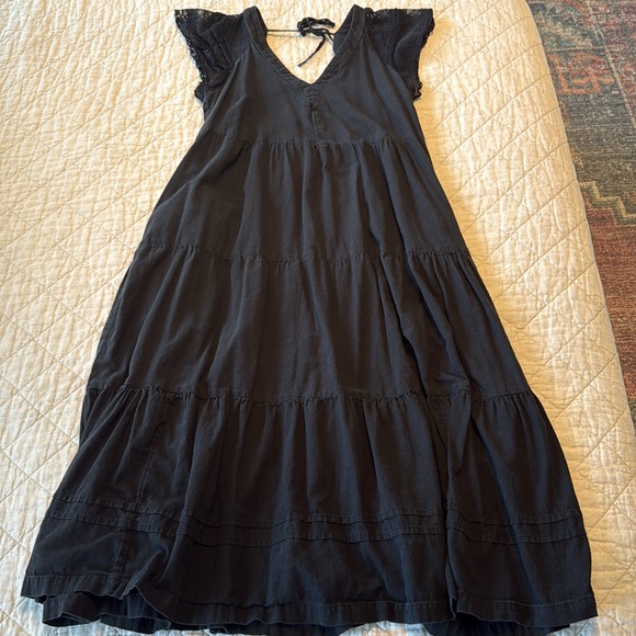 Old Navy black midi dress - Picture 3 of 8